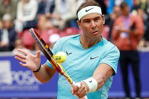 Spain's Rafael Nadal in action